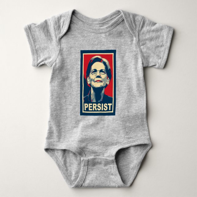 Body Para Bebé Elizabeth Warren Persist (Anverso)