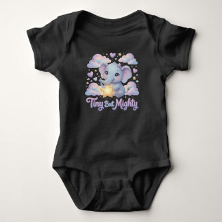 Body Para Bebé Ellie Elephant – Pequeña pero Poderosa
