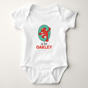 Body Para Bebé Elmo Alphabet   O VERDE AZULADO