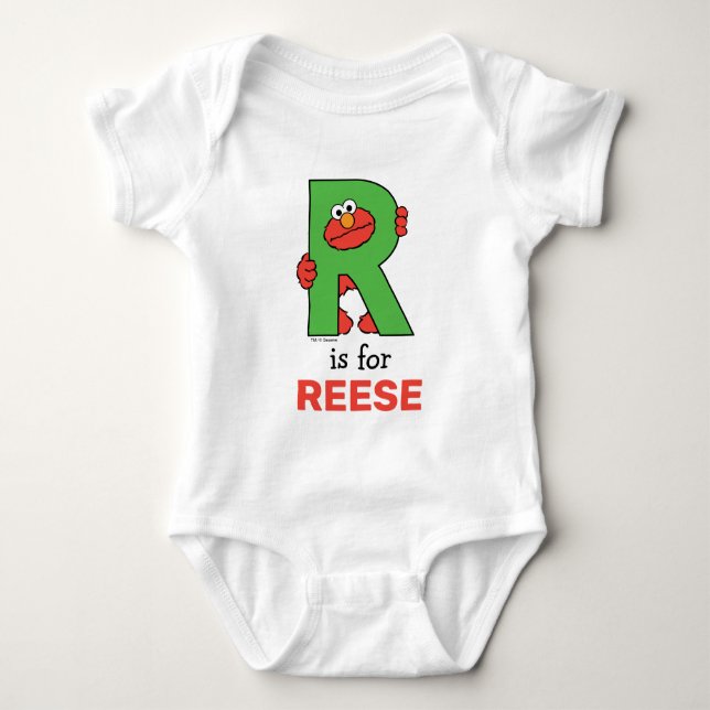 Body Para Bebé Elmo Alphabet | R Green (Anverso)