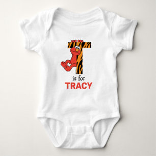 Body Para Bebé Elmo Alphabet   T Tigre