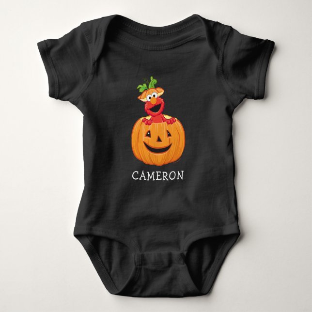 Body Para Bebé Elmo | Jack-O-Lantern de Halloween (Anverso)
