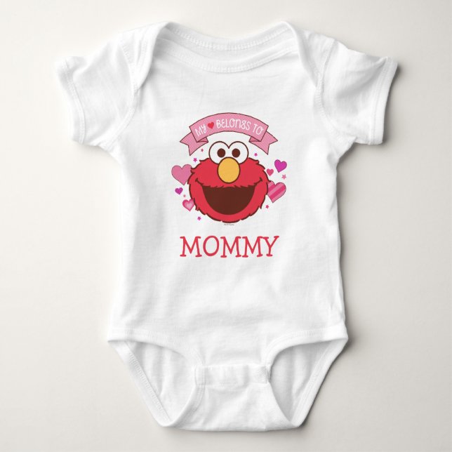 Body Para Bebé Elmo | Mi Corazón Pertenece A Elmo (Anverso)
