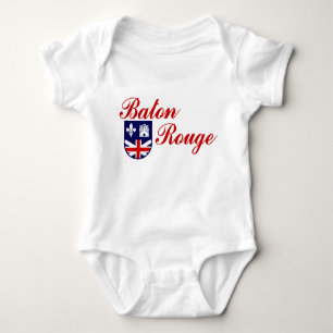 Body Para Bebé Emblema de Baton Rouge, Louisiana Baby Bodysuit