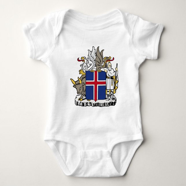 Body Para Bebé emblema de islandia (Anverso)