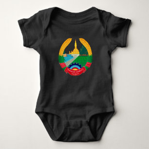 Body Para Bebé Emblema de Laos Baby Bodysuit