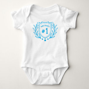 Body Para Bebé Emblema elegante para el 1er cumpleaños de bebé pe