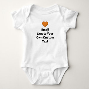Body Para Bebé Emoji Crear su propio Personalizado Textos Traje p