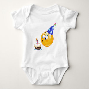 Body Para Bebé emoji de cumpleaños