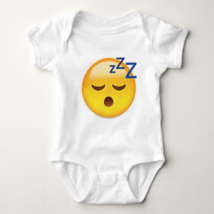 Body Para Bebé Emoji de la cara el dormir