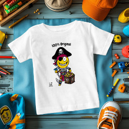 Body Para Bebé Emoji Pirata Jugadora - Diseño de caracteres de cu