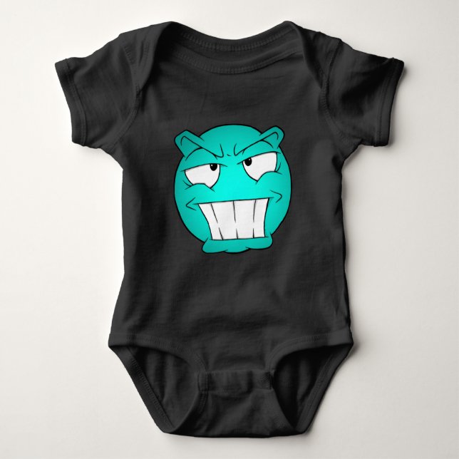 Body Para Bebé Emote Face Baby Bodysuit (Anverso)