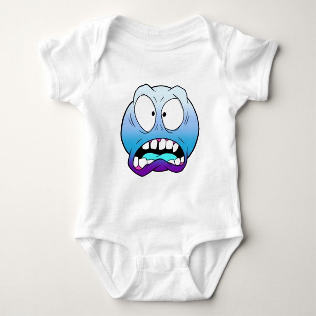 Body Para Bebé Emote Face Baby Bodysuit (Anverso)