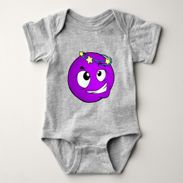Body Para Bebé Emote Face Baby Bodysuit (Anverso)