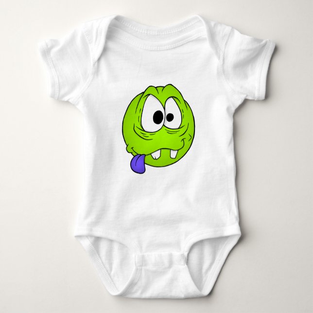 Body Para Bebé Emote Face Baby Bodysuit