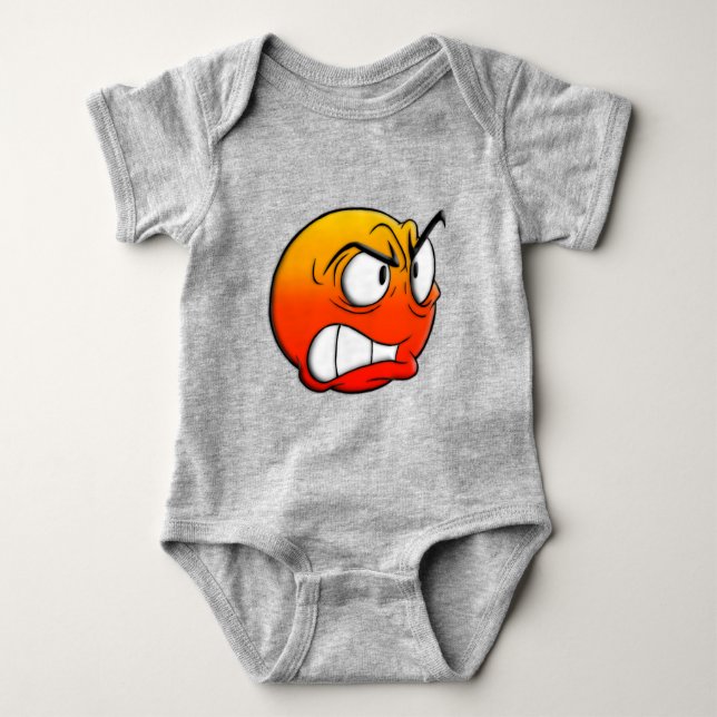 Body Para Bebé Emote Face Baby Bodysuit (Anverso)