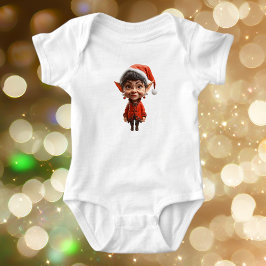 Body Para Bebé ¡En Eso! Navidades Elf Baby Bodysuit