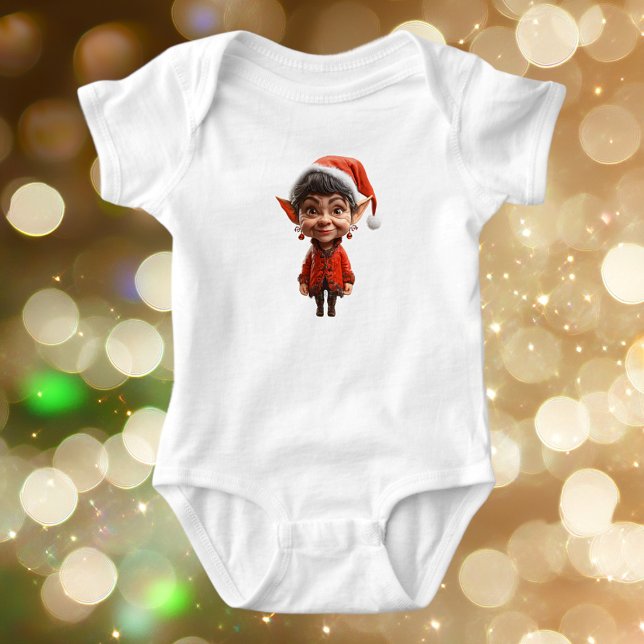 Body Para Bebé ¡En Eso! Navidades Elf Baby Bodysuit (Subido por el creador)
