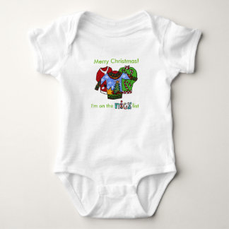 Body Para Bebé En la lista de los Navidades de bodysuit
