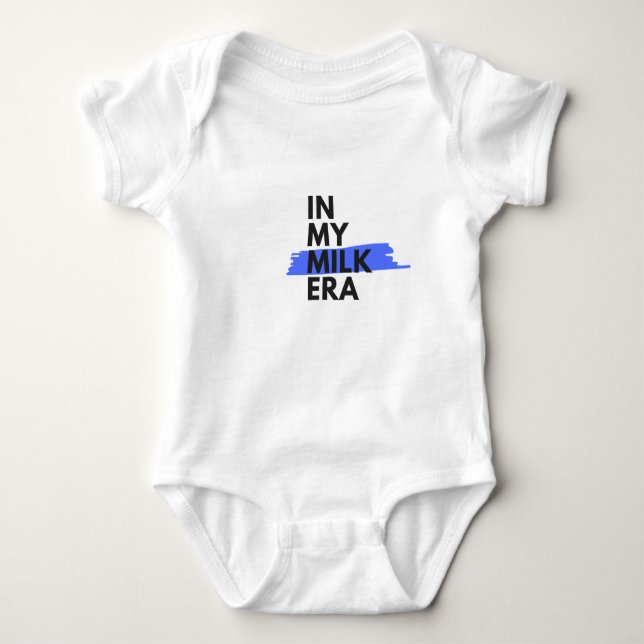 Body Para Bebé "En mi era de la leche" Baby Bodysuit (Anverso)