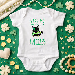 Body Para Bebé Encantador besarme soy gato irlandés