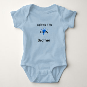 Body Para Bebé Enciende la cresta azul (hermano)