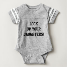 Body Para Bebé Encierra a tus hijas divertido dicho bebé Onsie