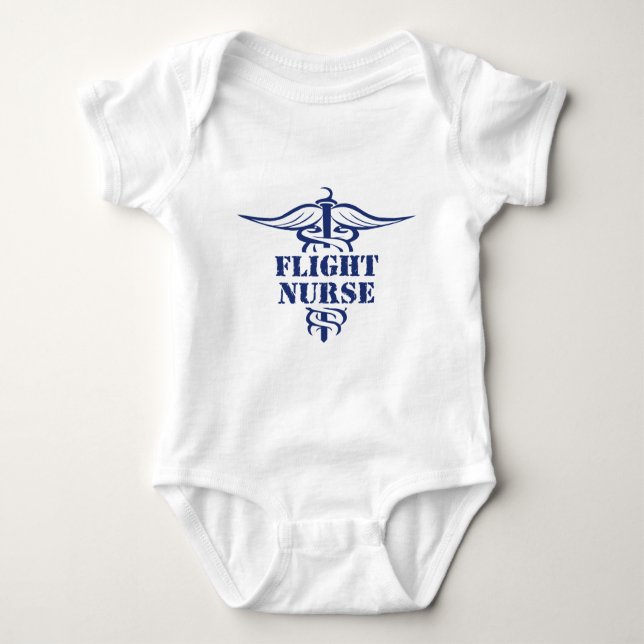 Body Para Bebé enfermera del vuelo (Anverso)