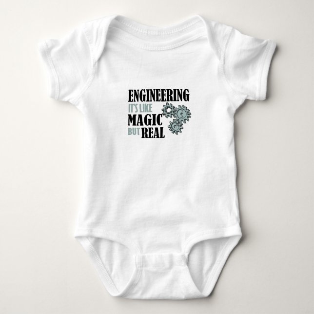 Body Para Bebé Engineering - It's Like Magic But Real (Anverso)