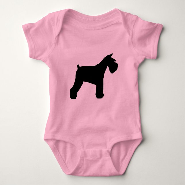 Body Para Bebé Engranaje del Schnauzer (Anverso)