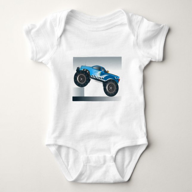 Body Para Bebé Enorme Monster Truck Speedway (Anverso)