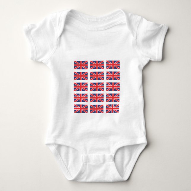 Body Para Bebé Enredadera/Babygro de la bandera de Union Jack (Anverso)