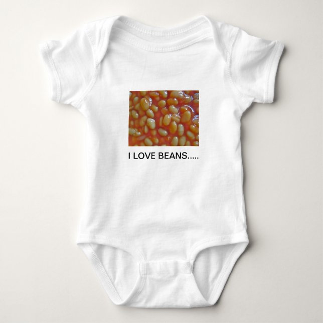 Body Para Bebé Enredadera cocida/Babygro de las habas (Anverso)