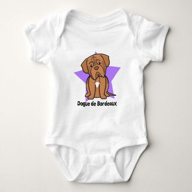 Body Para Bebé Enredadera de Dogue de Bordeaux Baby de la (Anverso)