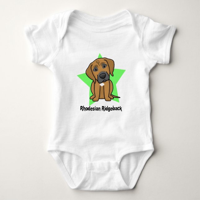 Body Para Bebé Enredadera del bebé de Rhodesian Ridgeback de la (Anverso)