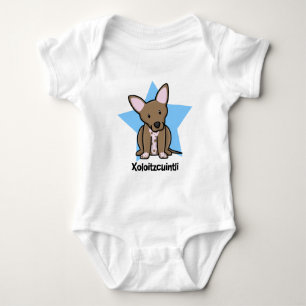 Body Para Bebé Enredadera del bebé de Xoloitzcuintli de la