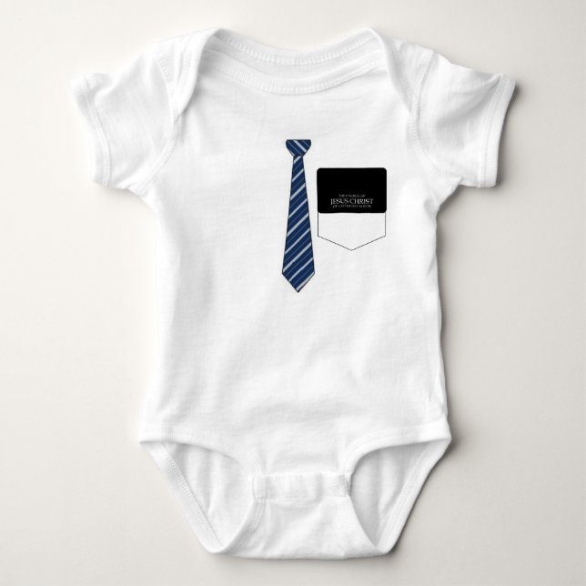 BODY PARA BEBÉ ENREDADERA DEL BEBÉ DEL MISIONARIO MORMÓN DE LDS (Anverso)