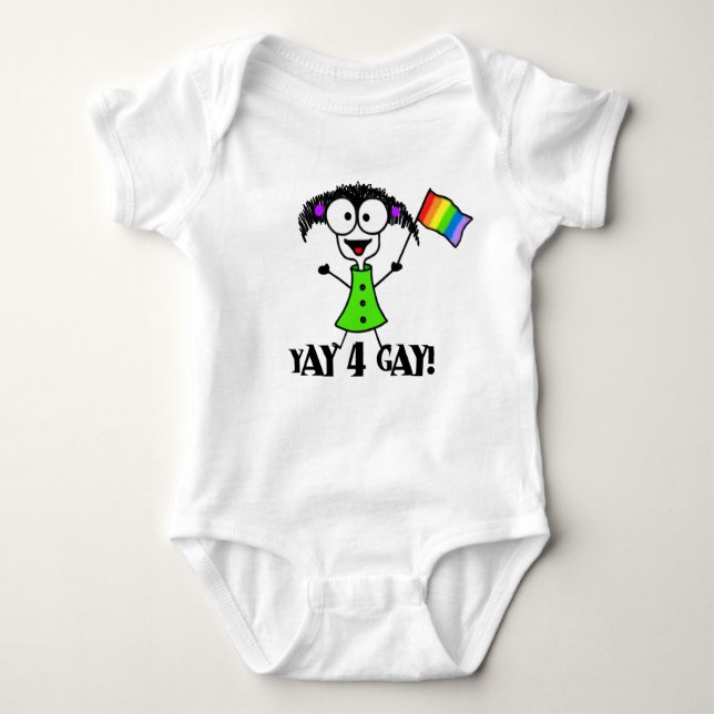 Body Para Bebé Enredadera del gay de Yay 4 (Anverso)