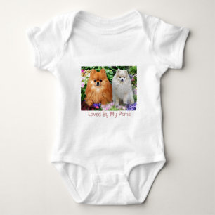 Body Para Bebé Enredadera del niño de Pomeranians