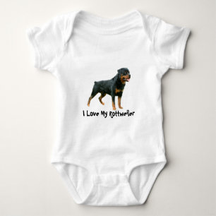 Body Para Bebé Enredadera del niño de Rottweiler