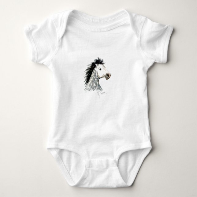 Body Para Bebé Enredadera infantil de Onsie del caballo del (Anverso)