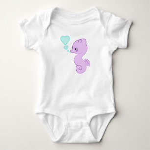 Body Para Bebé Enredadera linda del Seahorse del bebé