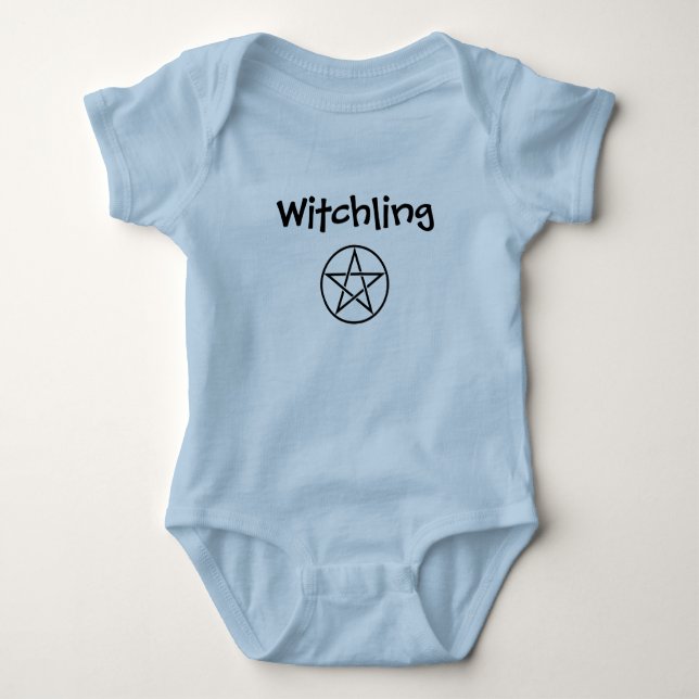 Body Para Bebé Enredadera pagana del bebé de Wiccan del pentáculo (Anverso)