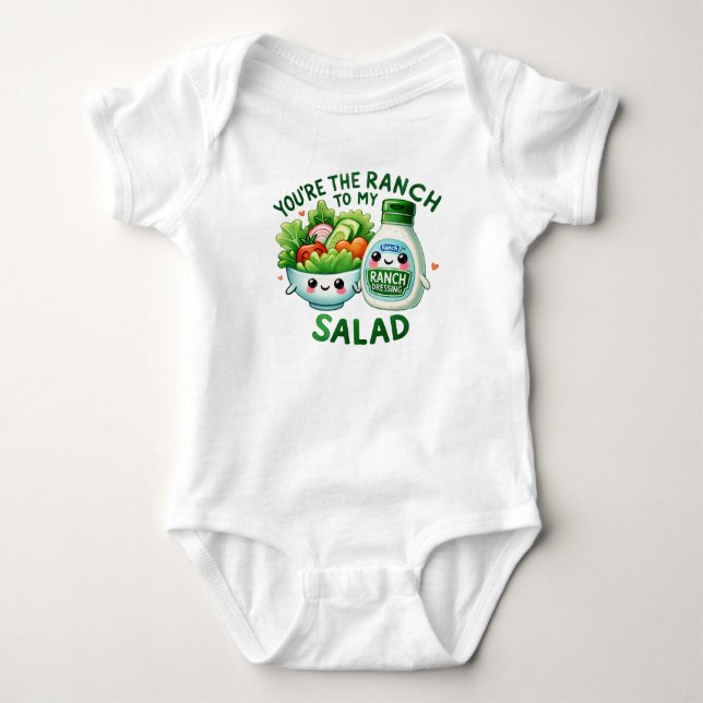 Body Para Bebé Ensalada Cute Kawaii Ranch (Anverso)