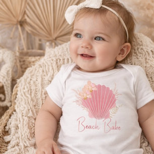 Body Para Bebé Enterito de bebé Boho Beach Babe Baby Romper Conch