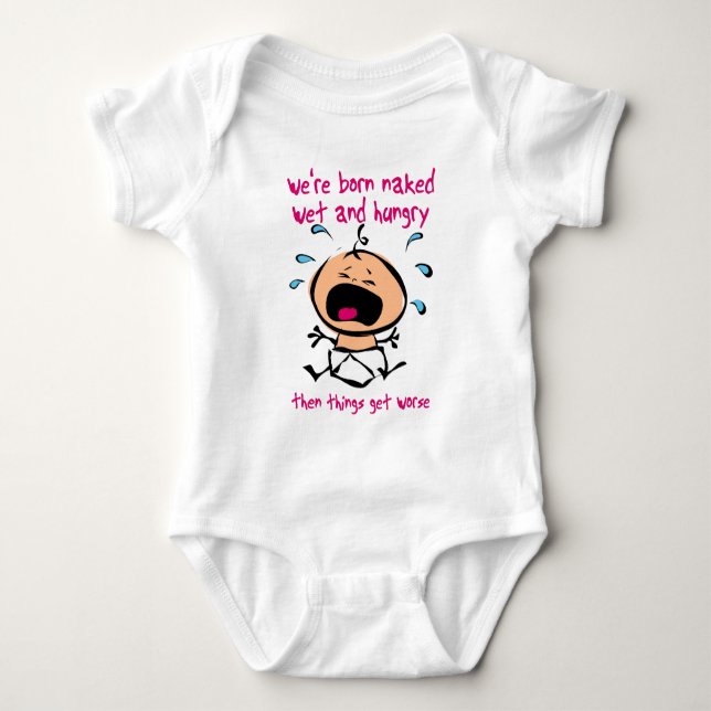 Body Para Bebé Enterito para dormir de bebé nacido mojado hambrie (Anverso)