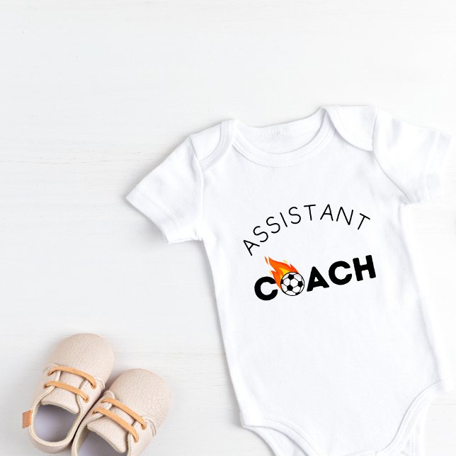 Body Para Bebé Entrenador asistente de fútbol Baby Short Sleeve B (Subido por el creador)