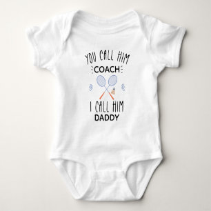 Body Para Bebé Entrenador de bádminton - Papá de bádminton - Bádm