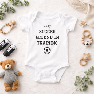 Body Para Bebé Entrenamiento de Leyenda del Fútbol Nombre de Bebé