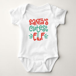 Body Para Bebé Equipo de bebé elfo más lindo de Santa - Adorable